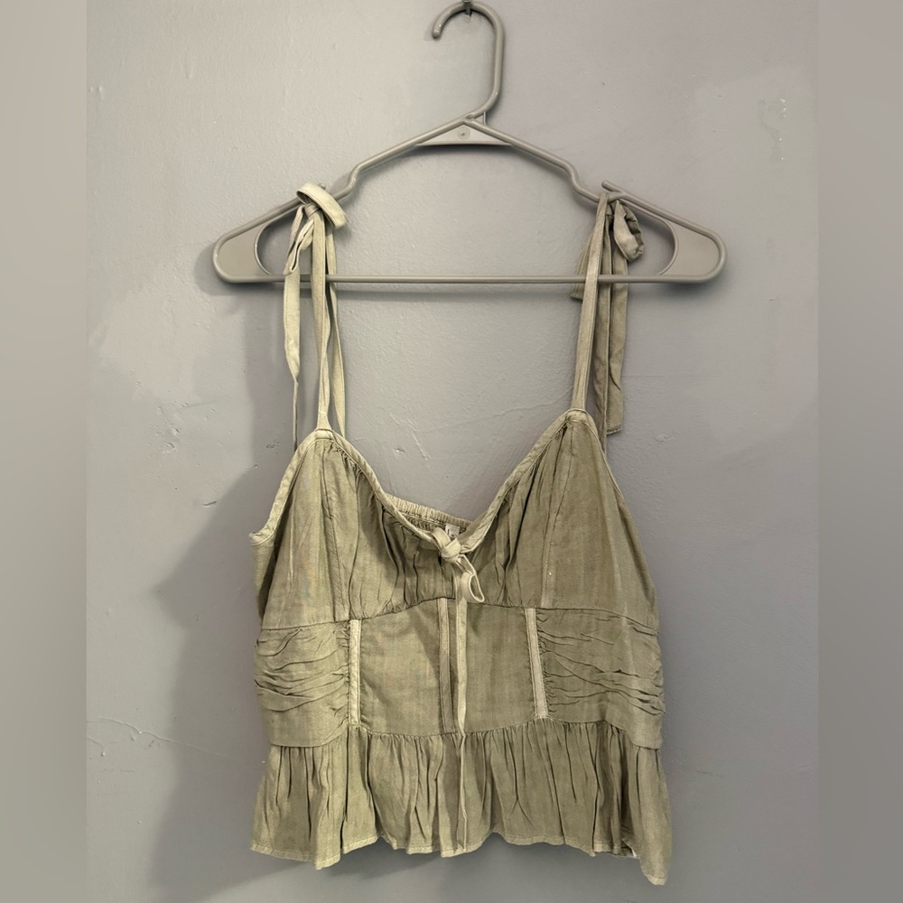 American Eagle Outfitters Sage Green Blouse
